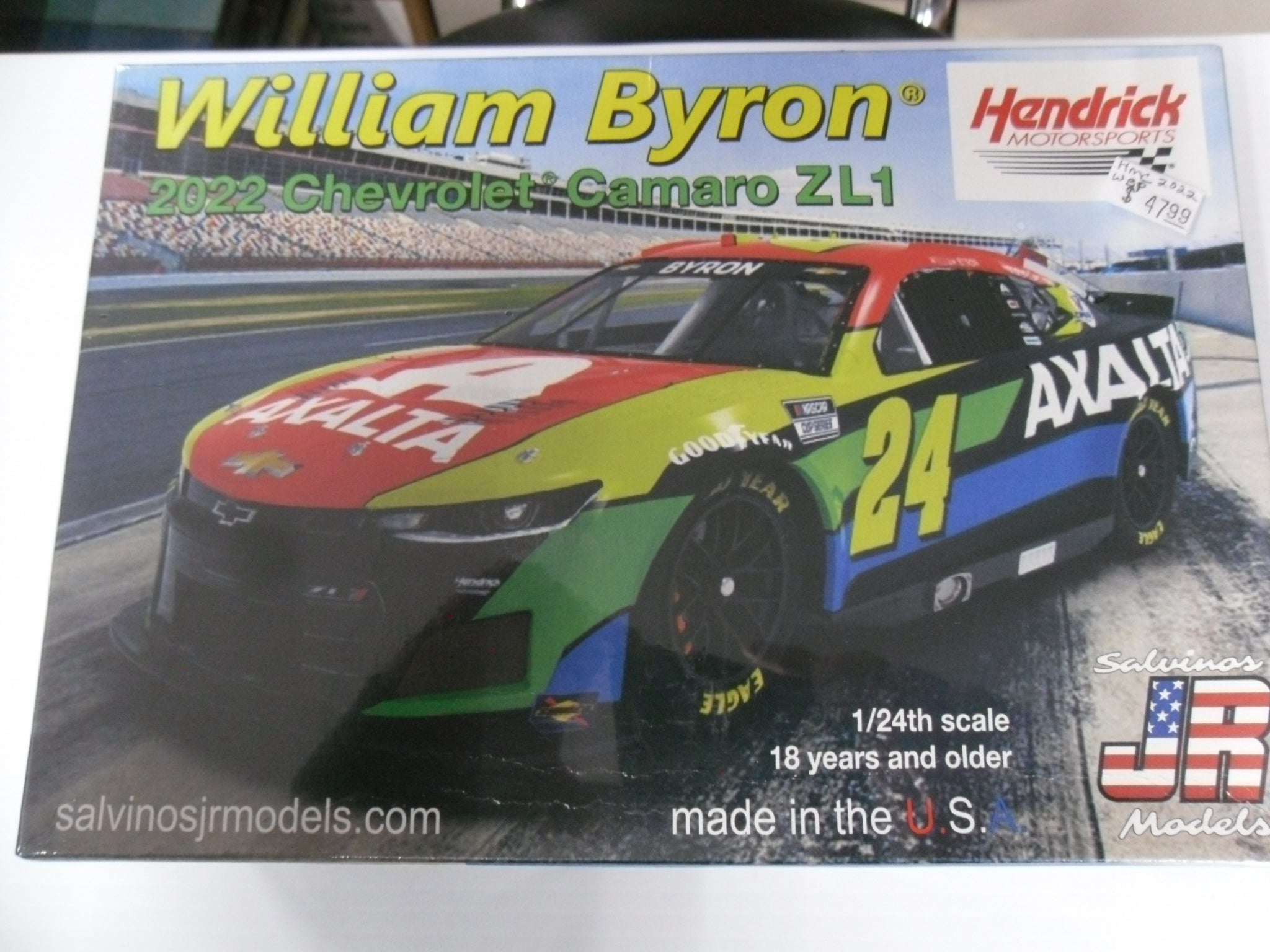 Hendrick Motorsports William Byron 2022 Camaro ZL1 1/24 Scale | Performance  Slots and HOBBIES and SIGNS